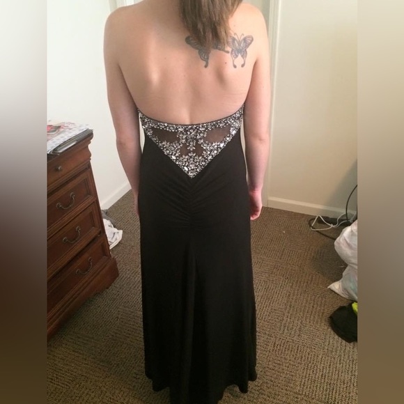 Black with crystal detailing prom dress - Picture 5 of 5